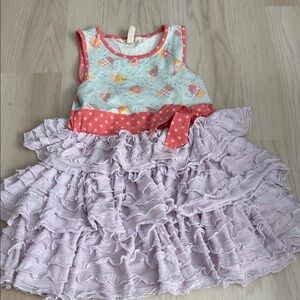 Matilda Jane Pastel Kids Dress with Ruffles
